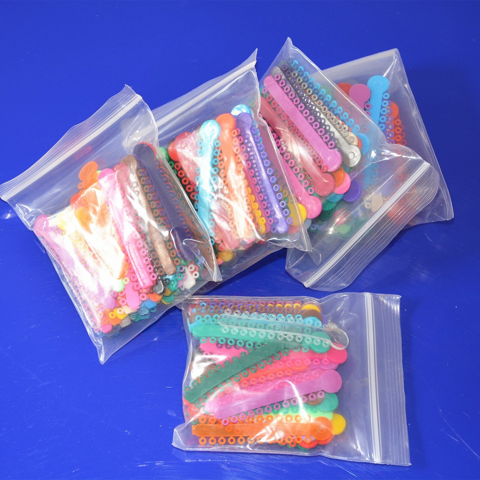 5 Packs Dental Elastics Ligature Ties Rubber Bands Mixed Color 1008Pcs/Pack