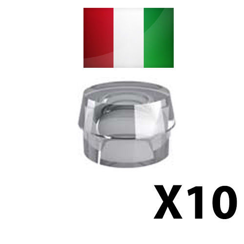 10 Ball Attachments Clear Silicon Elastic Caps Retention Overdenture