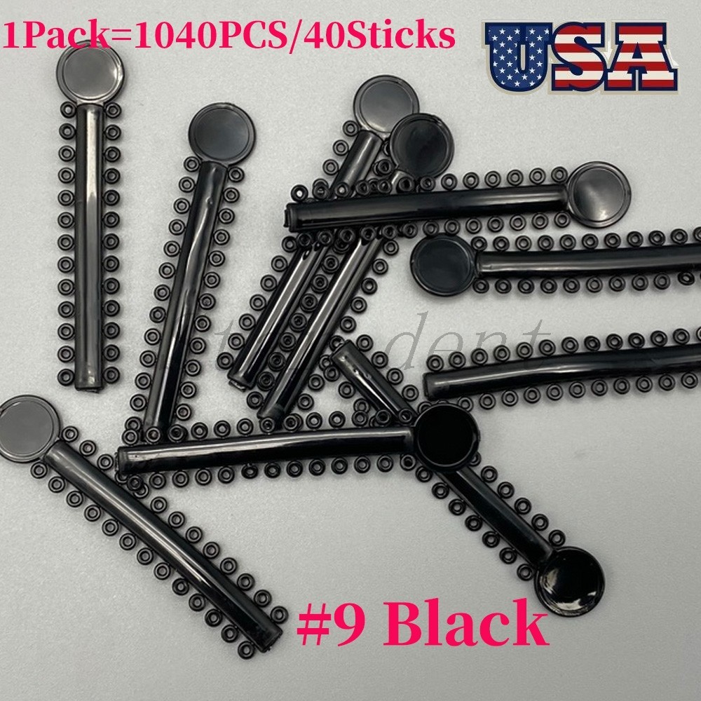 1040ties Dental Orthodontic Ligature Ties Elastic Rubber Bands Braces #9
