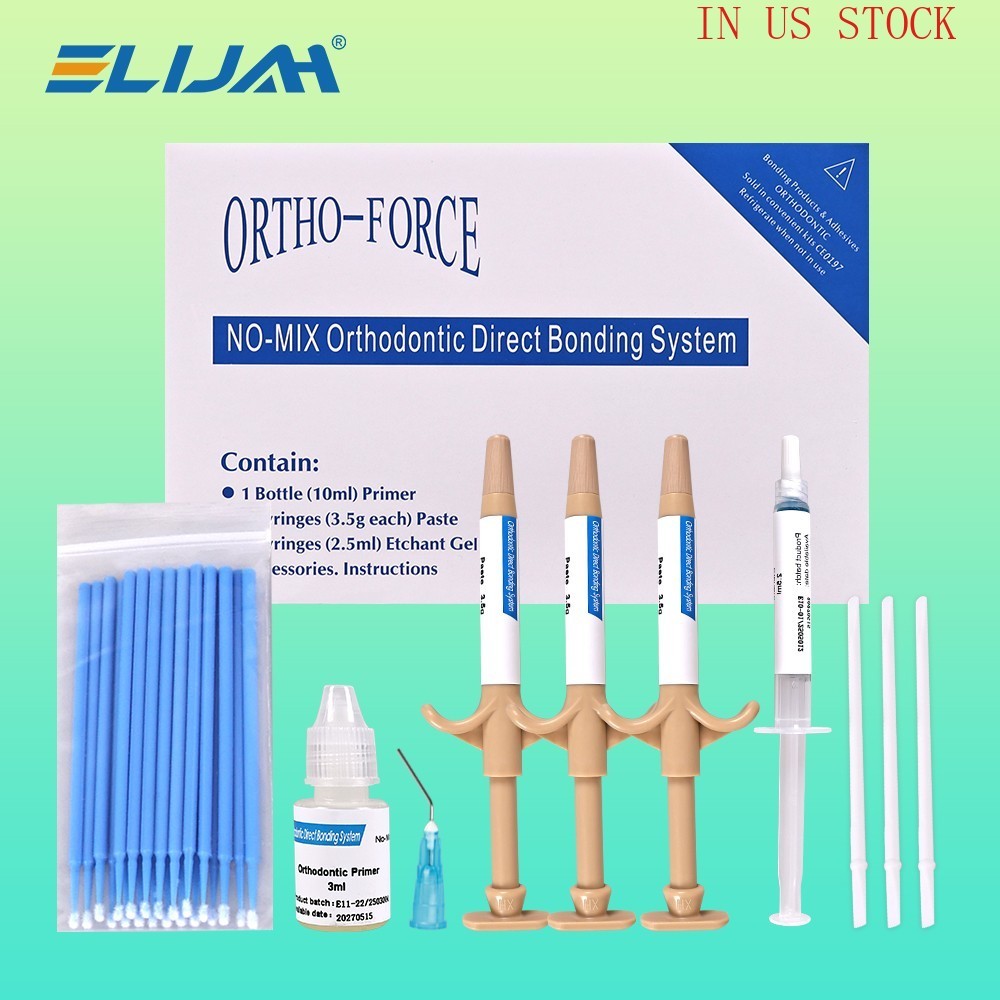 Dental Orthodontic No-Mix Self Cure Bonding Adhesive Kit For Brackets Braces New