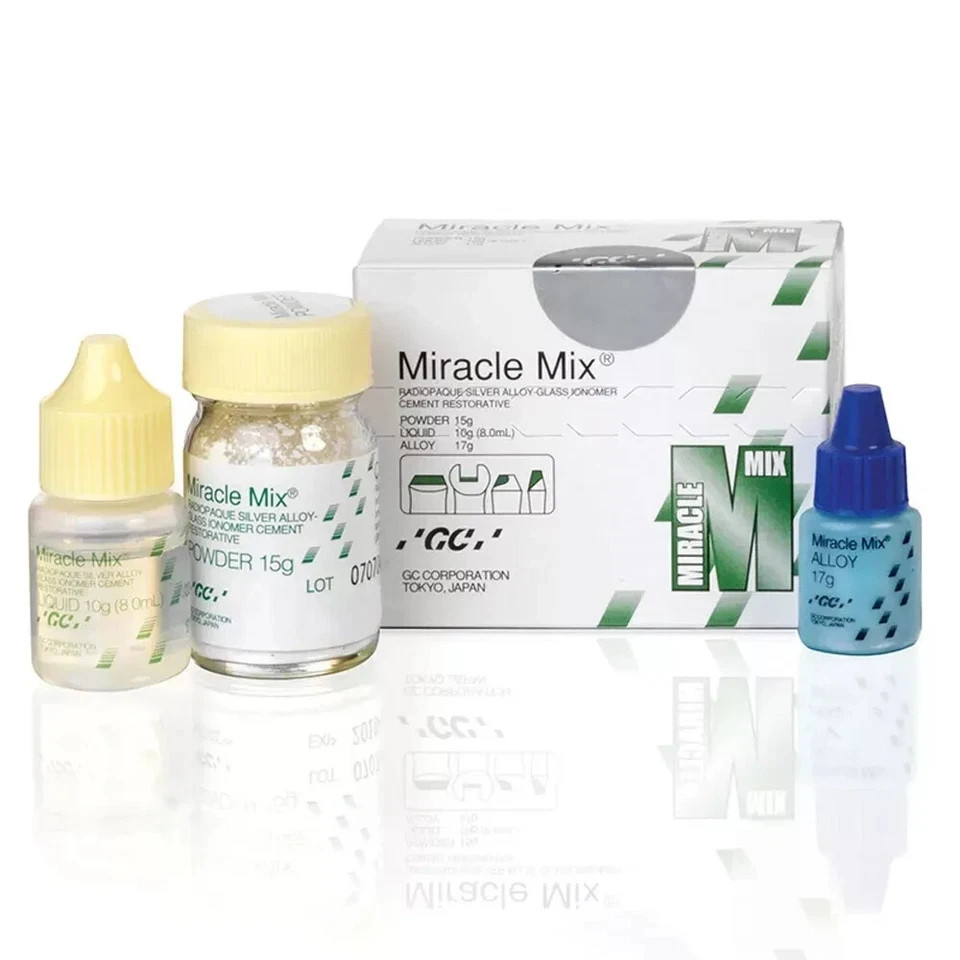 Dental GC MIRACLE MIX Silver Alloy Reinforced Glass Ionomer Cement LONG EXPIRY
