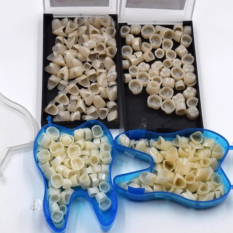 50 Pcs/Box Dental Whitening Front Temporary Crown Material Polycarbonate Tooth
