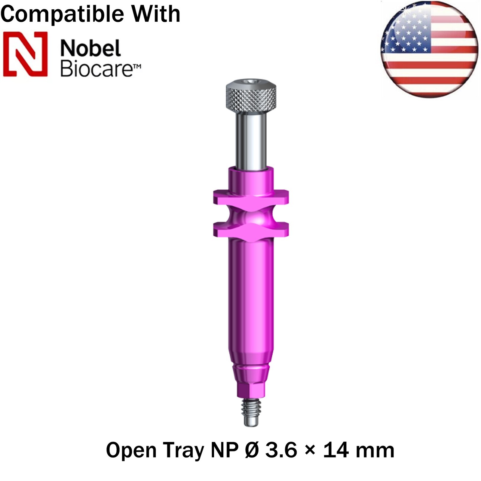 US Dental Nobel Active Open Close Tray NP/RP Impression Transfer Coping Analog