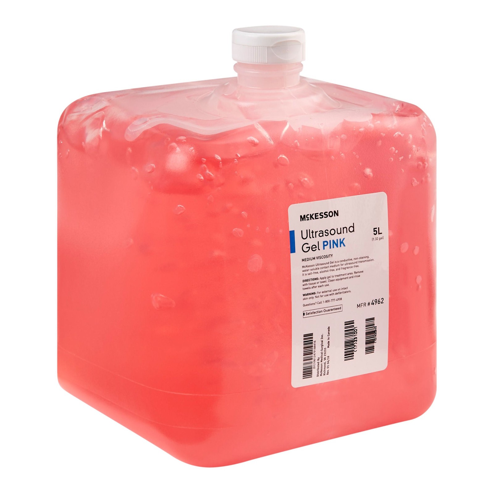 McKesson Ultrasound Gel Pink 5 Liter Jug 4962 (1 Each)
