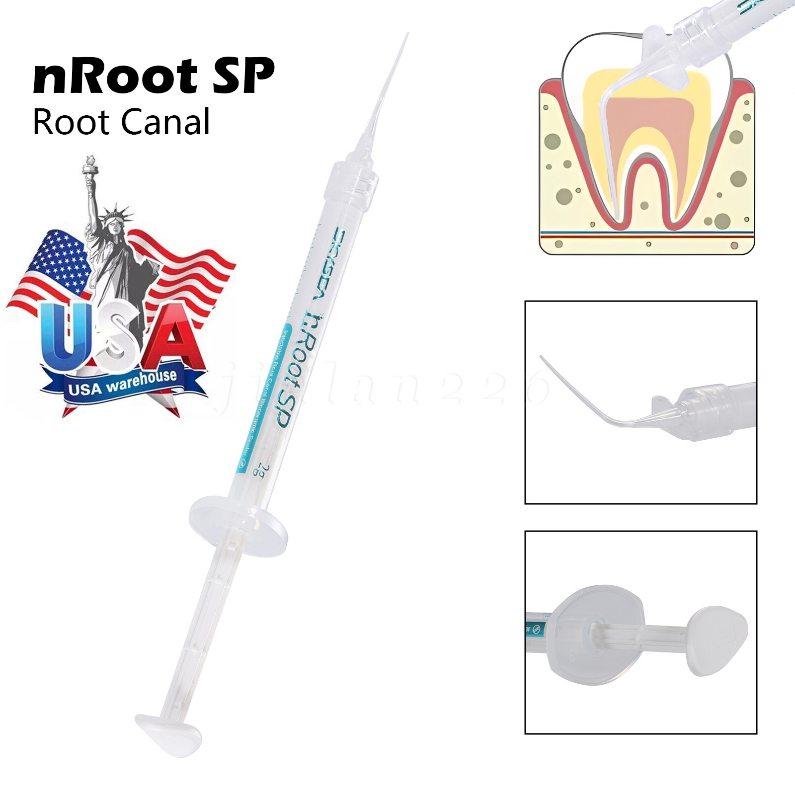 1g SP Dental Injectable Root Canal Bioceramic Sealer Endodontic Sealing Filling