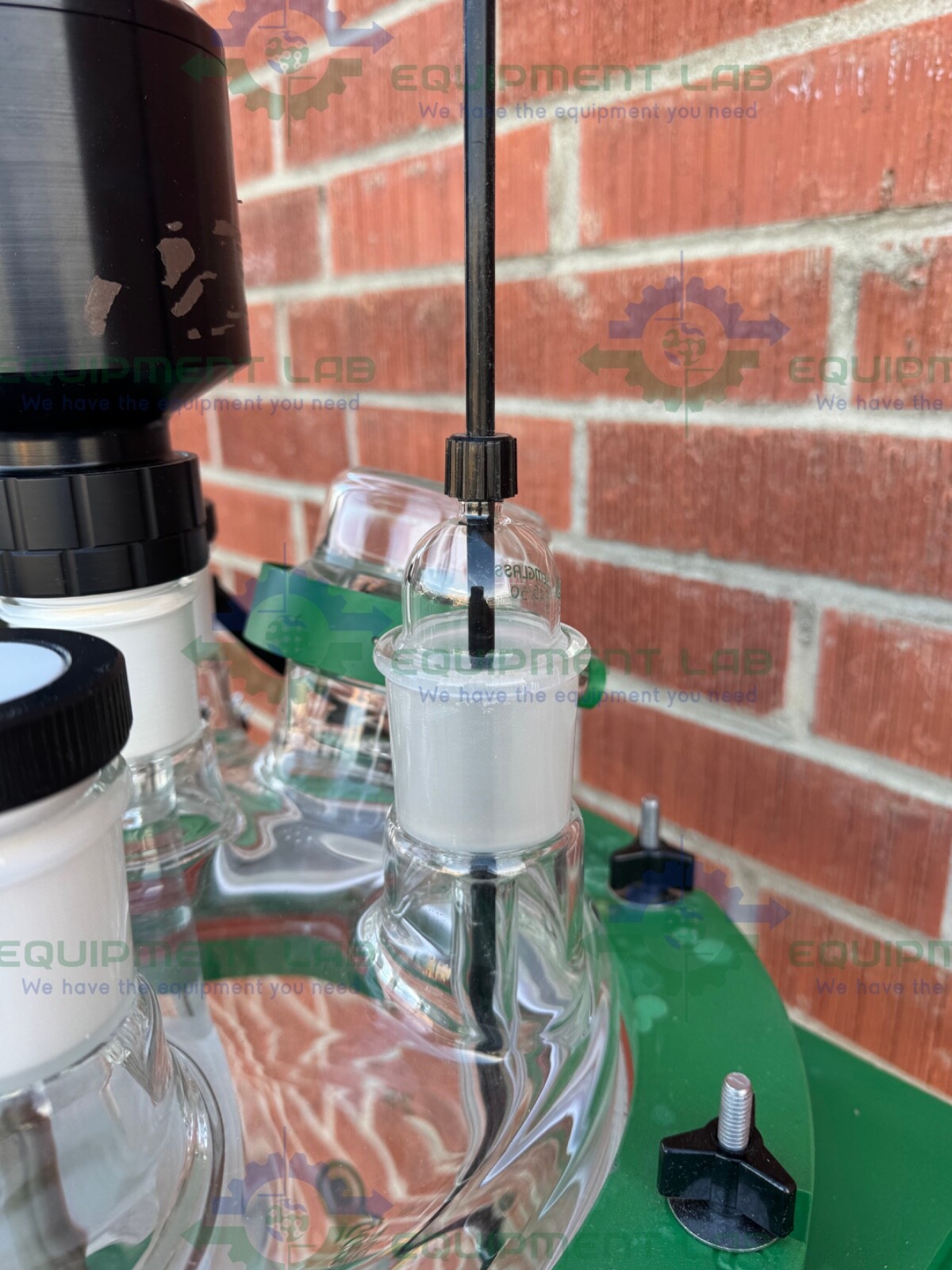 Chemglass 30 Liter Glass Reactor w/ Chemglass Overhead 1/4 HP Stirrer