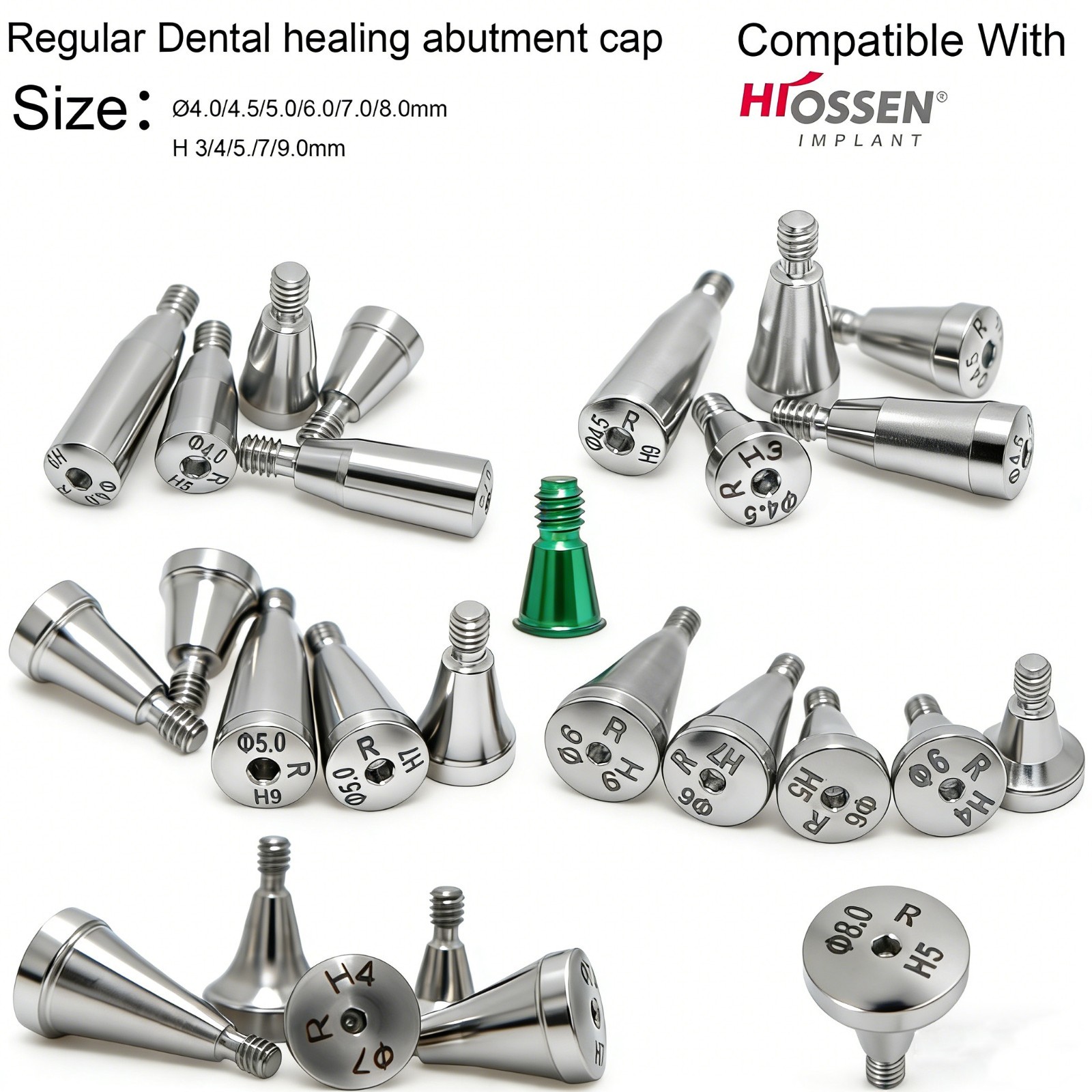 Dental Healing Abutments Fit Hiossen Osstem ET/TS Mini Regular Titanium Platform