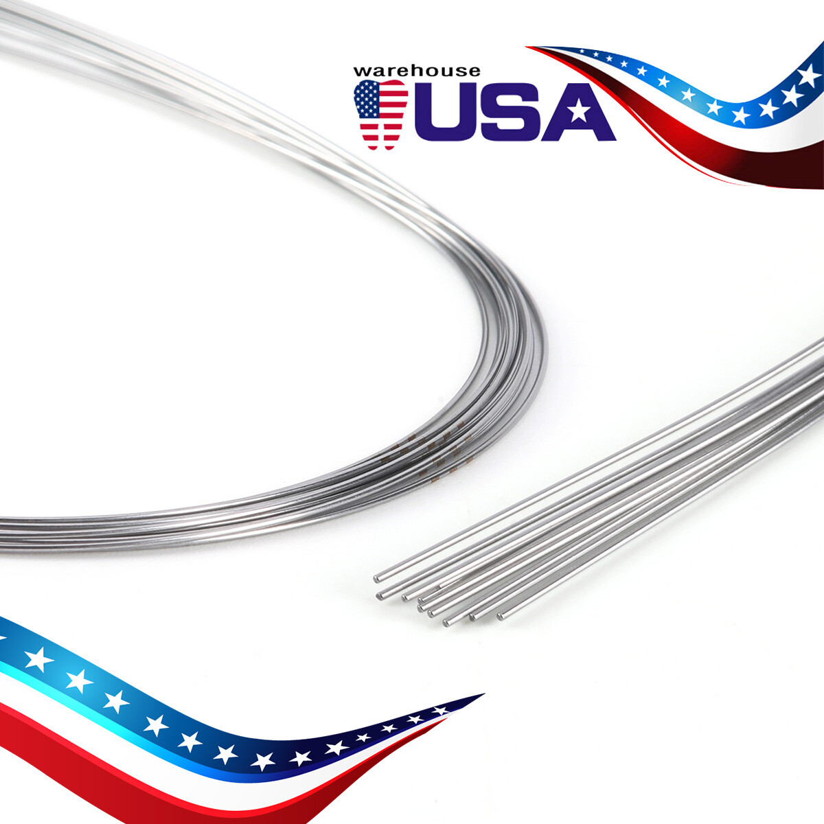 Dental Orthodontic Arch Wire Round Super Elastic NITI Round Ovoid Form AZDENT
