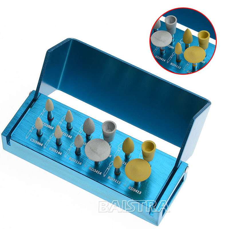 Dental Clinic Diamond Porcelain Zirconia Polishing Kit For Low Speed Handpiece