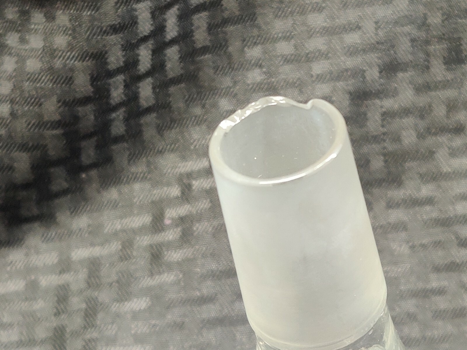 Laboratory Glass 150mm 29/42 Offset Angled Powder Filling Funnel, Chipped