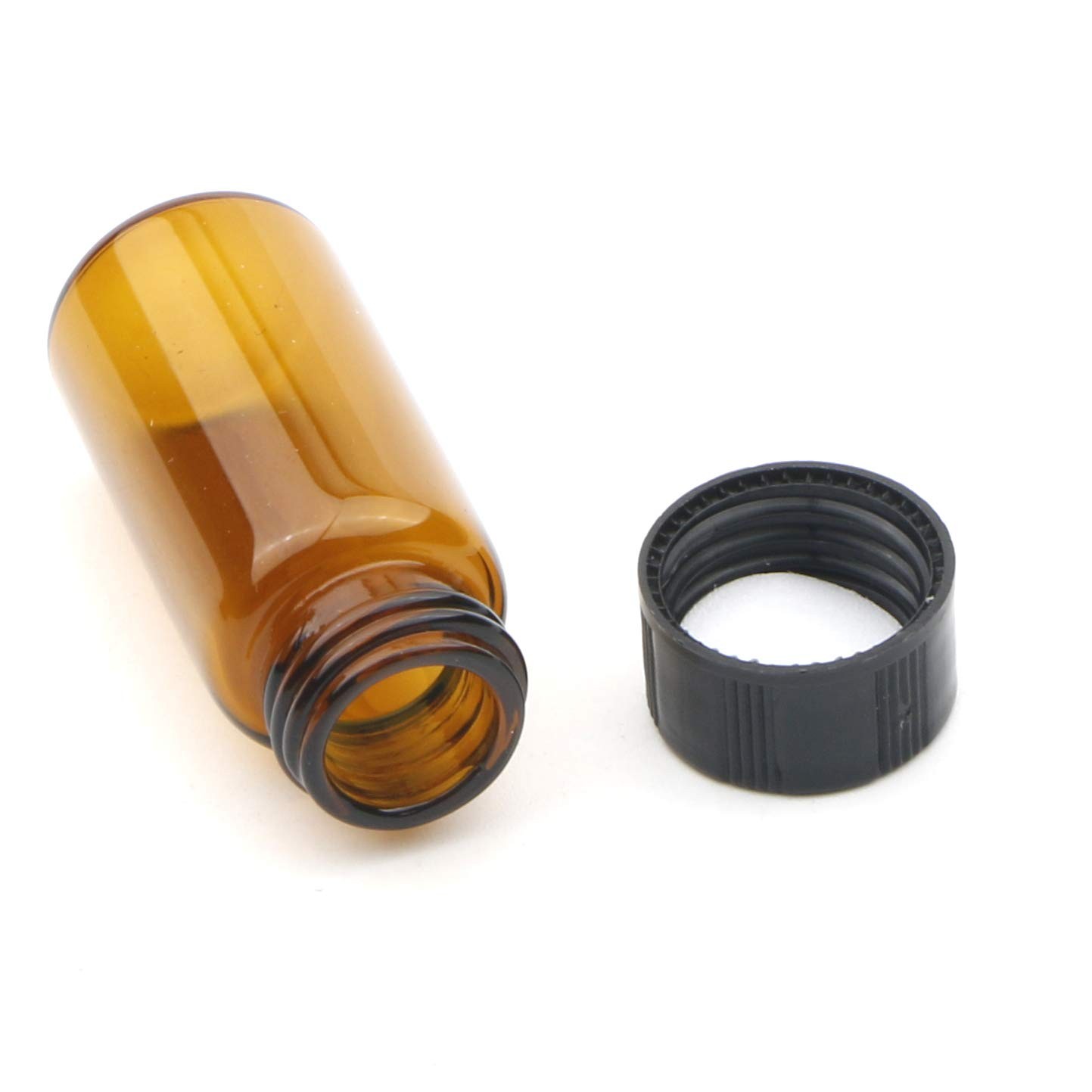 10 pcs 5ml Brown Glass Small Bottles, Screw Cap Lab Vials, Liquid Sample Coll…