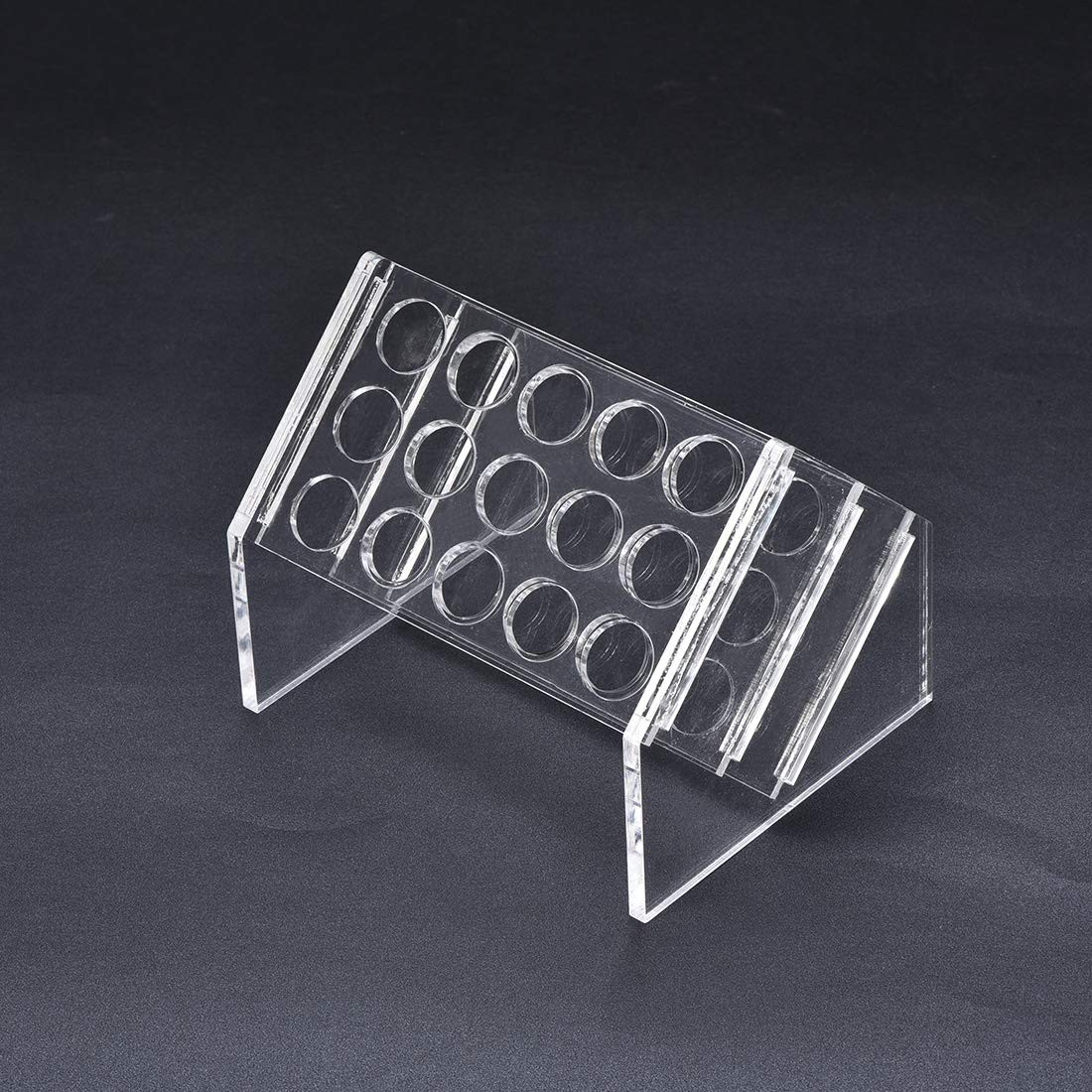 uxcell Slant Rack Acrylic Test Tube Holder 15 Wells for 10ml/15ml Centrifuge …