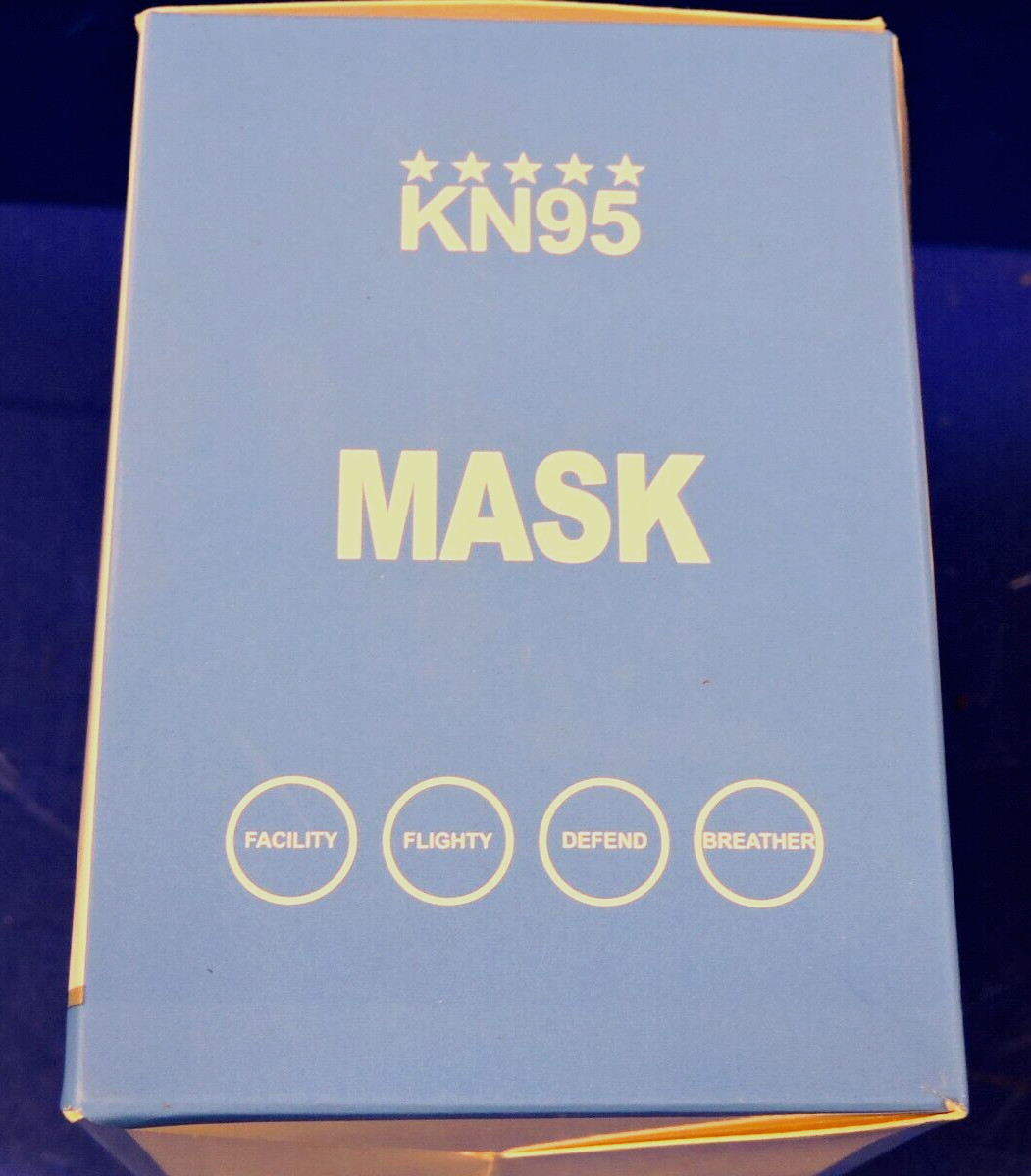 80 Pcs KN95 Face Mask Respirator Mouth Nose Cover 95% Protective 5-Layer / WHITE