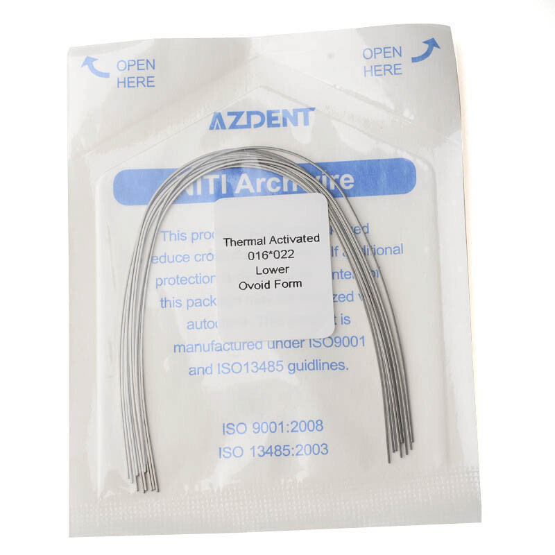 AZDENT Dental Orthodontic Heat Thermal Activated Niti Rectangular Arch Wires