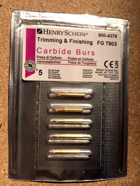 Dental 12 BLADE TRIMMING & FINISHING CARBIDE Bur 7903 5/pack made in England