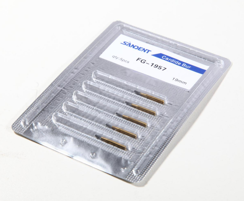 10 Pcs FG-1957 High Speed Dental Tungsten Steel Carbide Crown Metal Cutting Burs