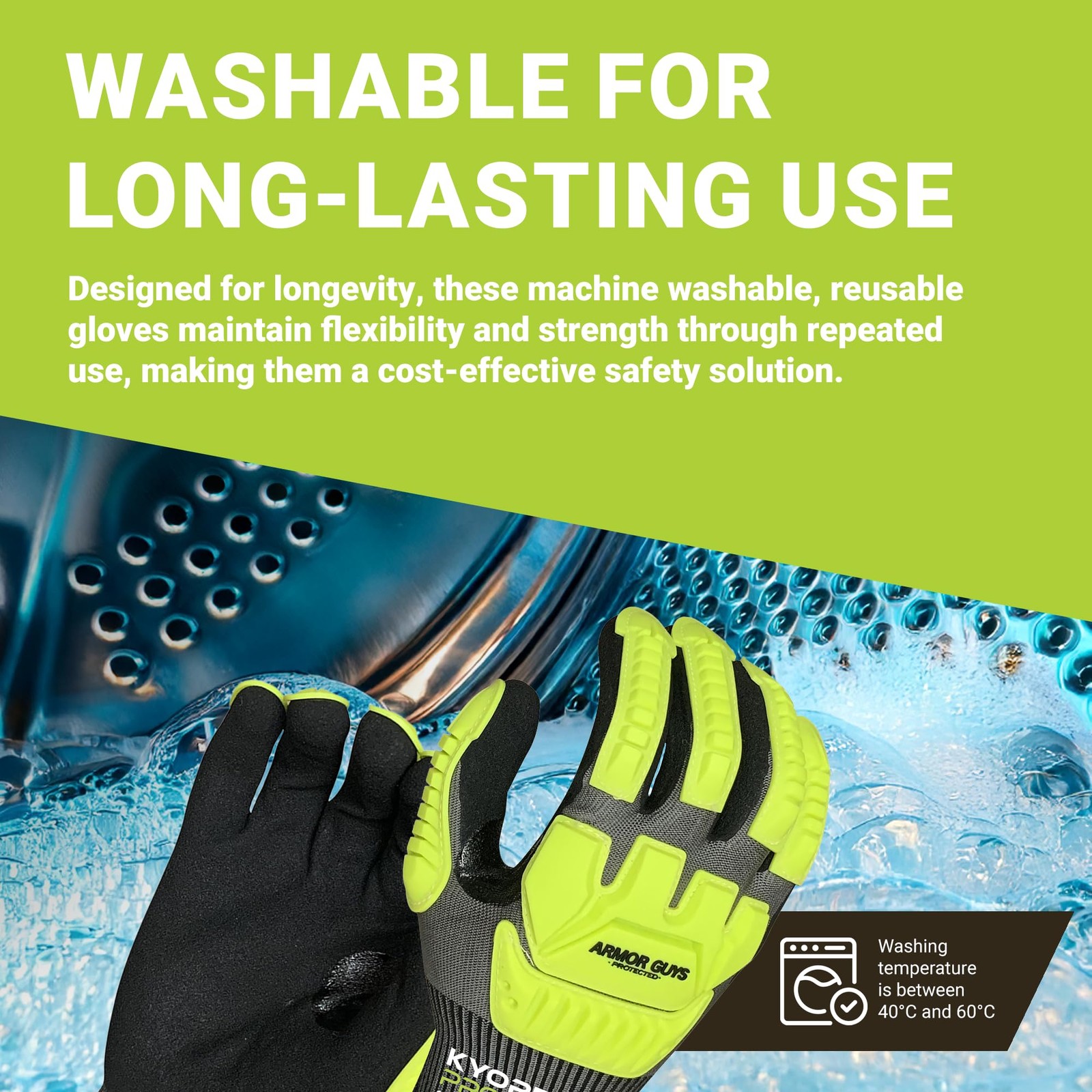 Armor Guys Kyorene Pro 00-857 A5 Cut Resistant Work Gloves – Graphene Nitrile
