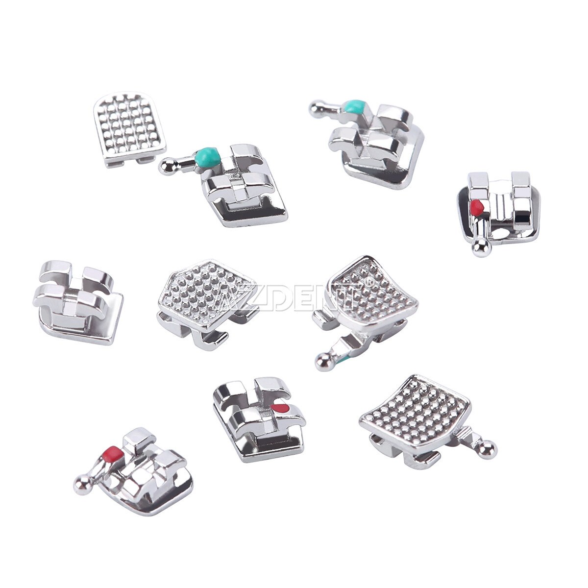 AZDENT Dental Orthodontic Brackets Braces/Super Elastic Niti Ovoid Arch Wires