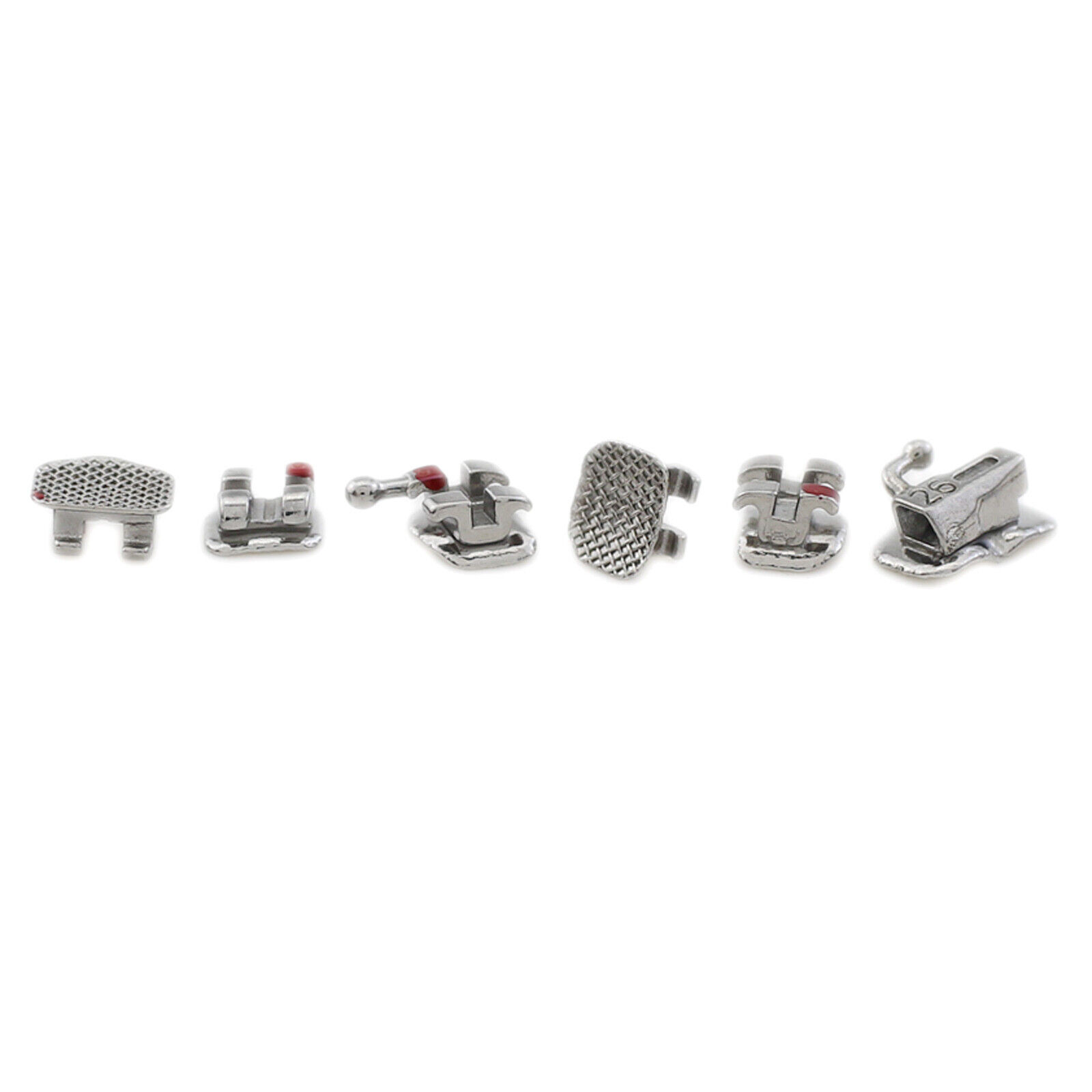 Dental Mini Brackets Orthodontic Braces Metal Roth MBT 022 3 / 345 Hooks 6-6 MIM
