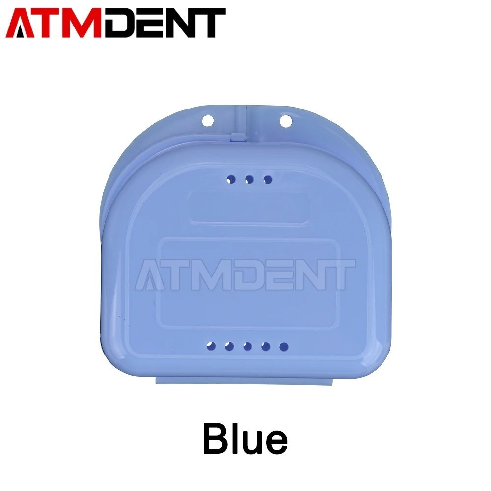 1PC Denture Case Retainer Box Dental Braces Storage Holder with Vent Holes