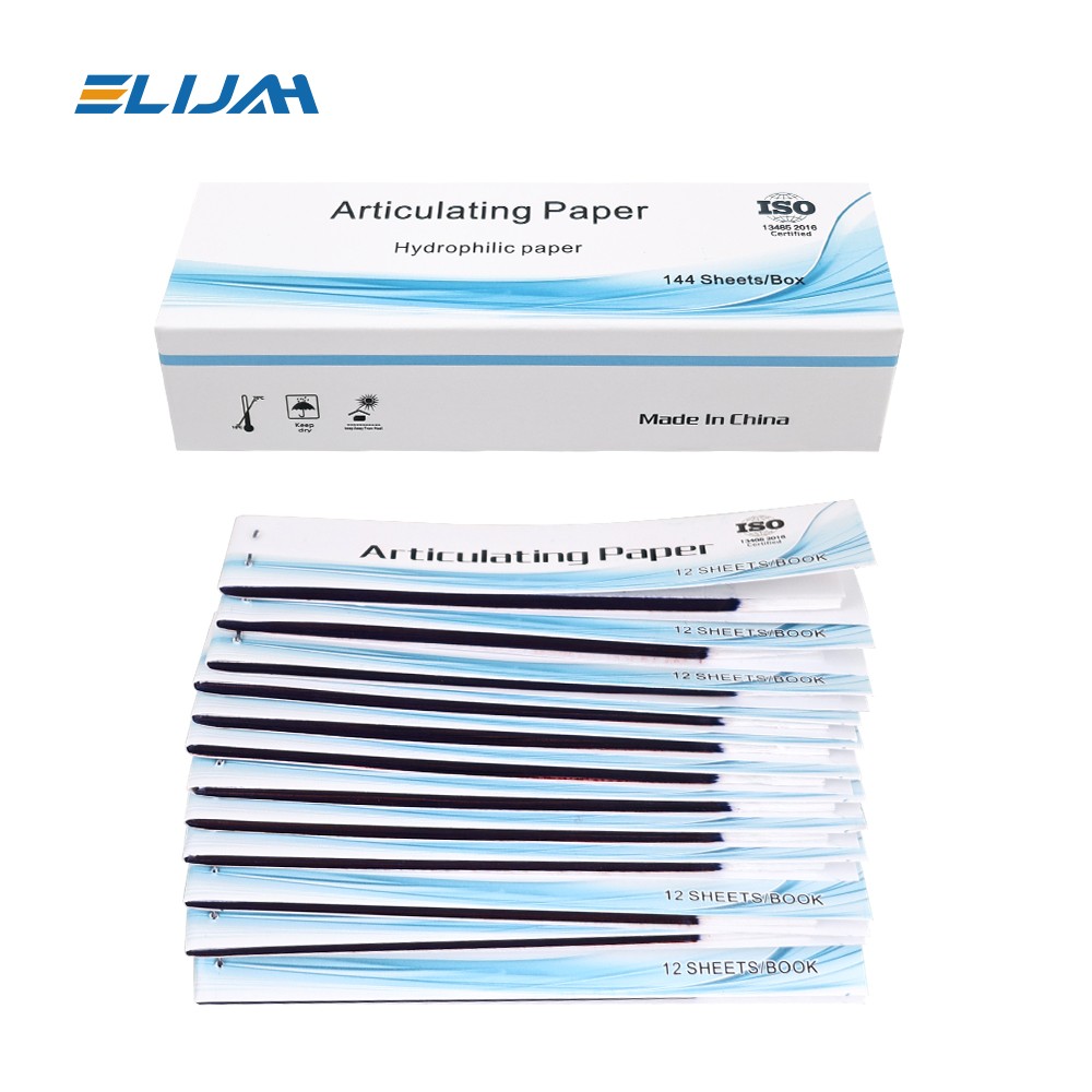 144Sheets/1Box Dental Articulating Paper Lab Products Teeth Care Red/Blue Strips