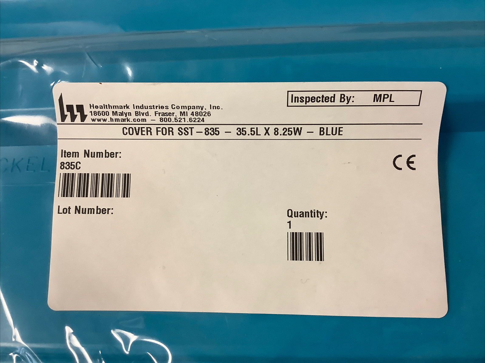 Healthmark Industries Company Inc. Item Number 835C Blue