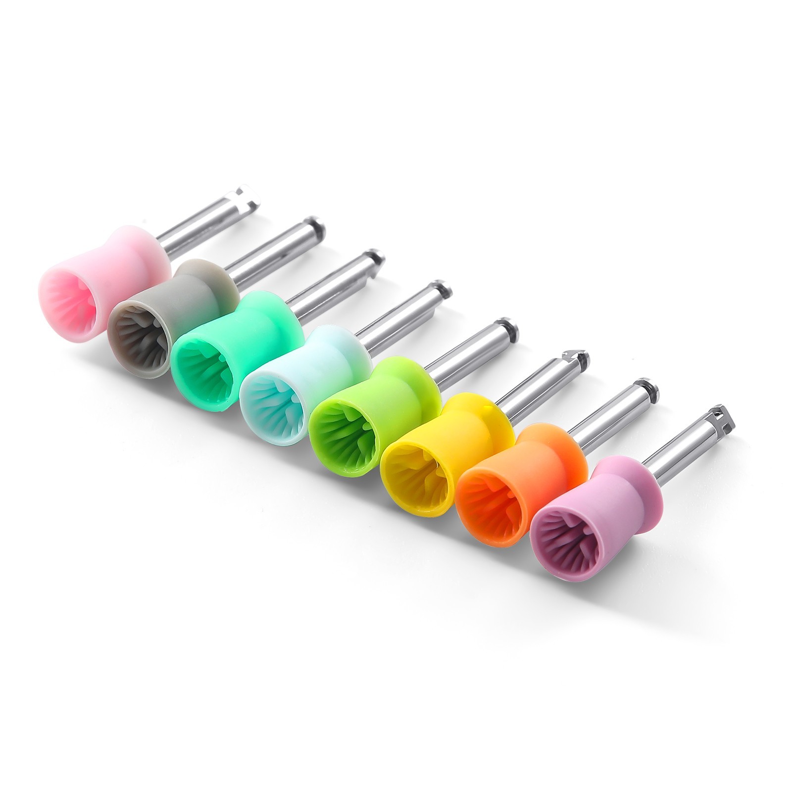 JMU Dental Prophy Cups Latch / Screw Type Four Pages Soft Polishing Cup 144pcs