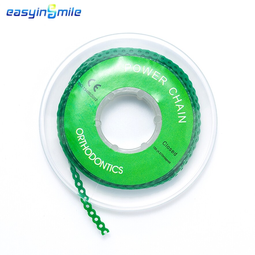 Dental Power Chains Braces Orthodontic Super Elastic Short Long Closed 15Feet