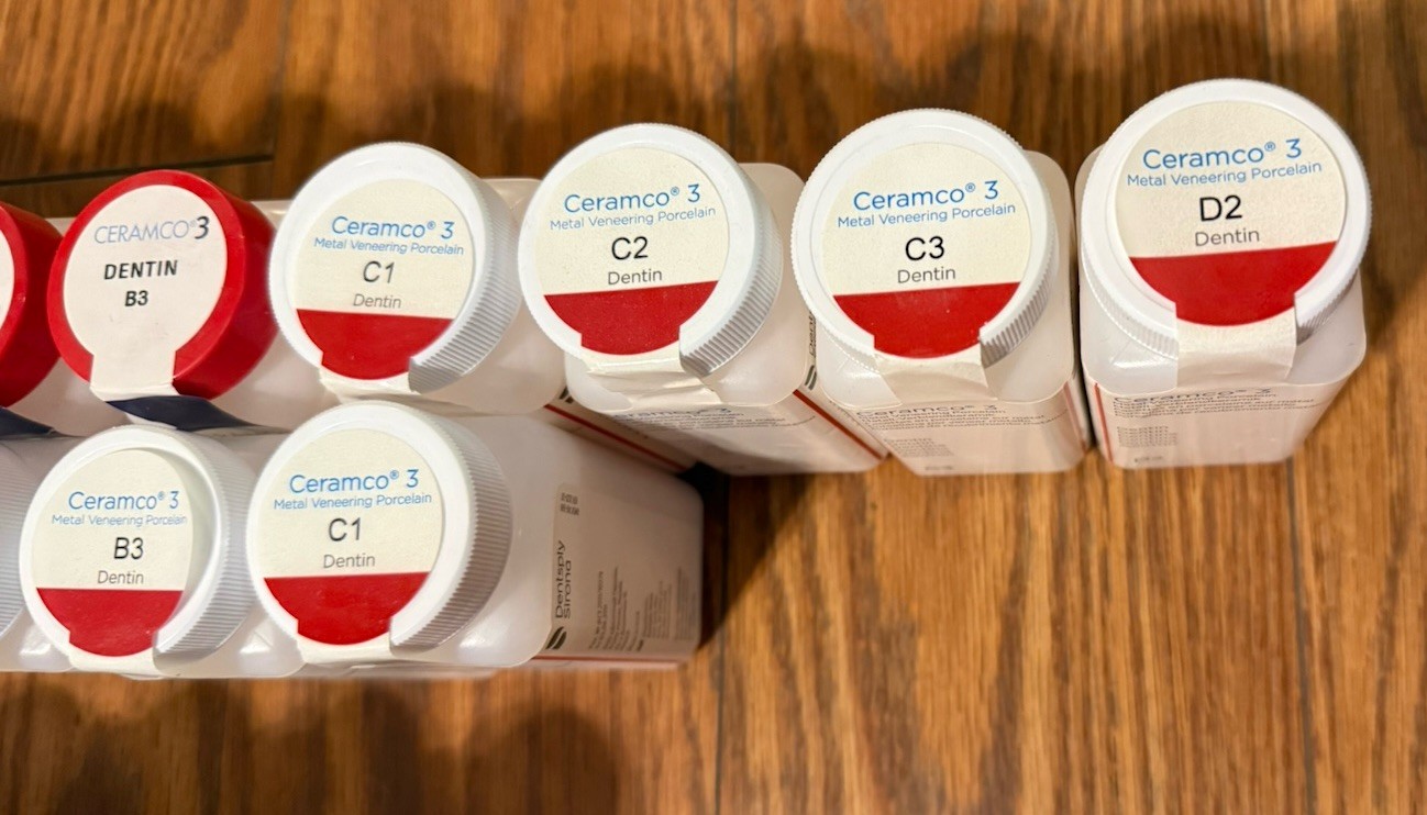 Ceramco 3 Porcelain 4 oz. Dentin Powder and Enamel Powders – Various Shades