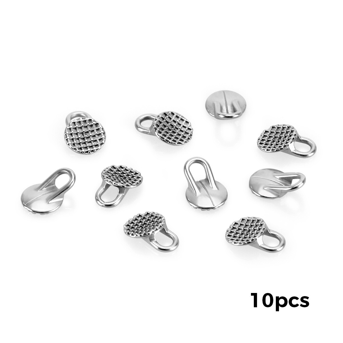 AZDENT Dental Orthodontic Lingual Buttons Bondable Round /Rectangular Base