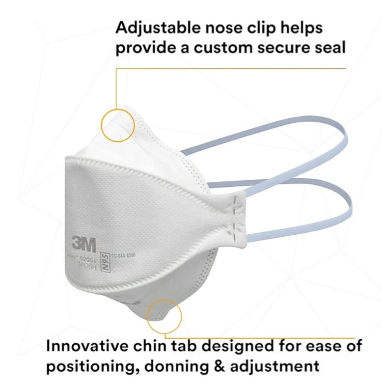 3M Aura 9205 N 95 Particulate Respirator Face Mask – White (130 Pack) Hot Deal