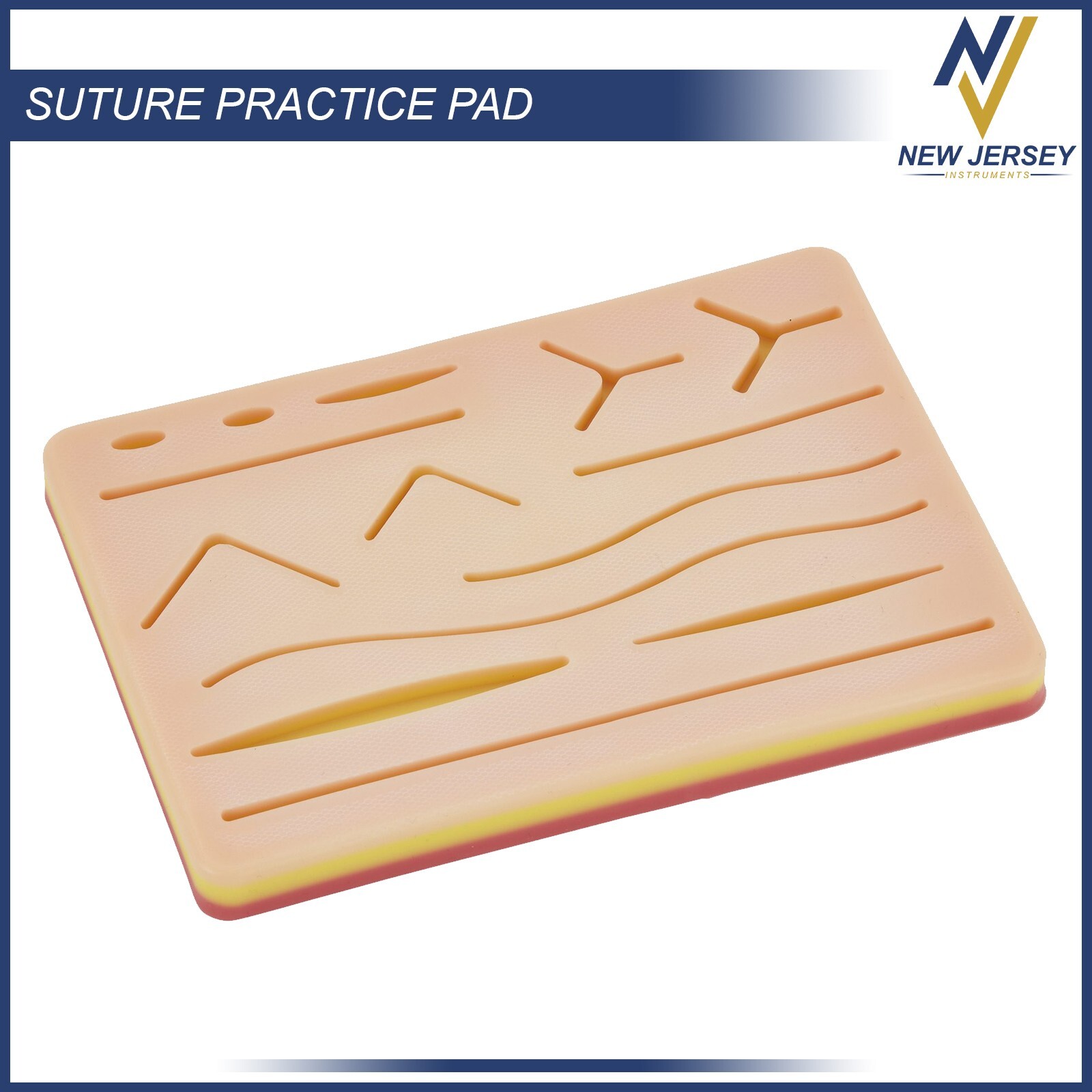 New Medical Skin Suture Practice Silicone Pad Wound Simulated For Training Kit