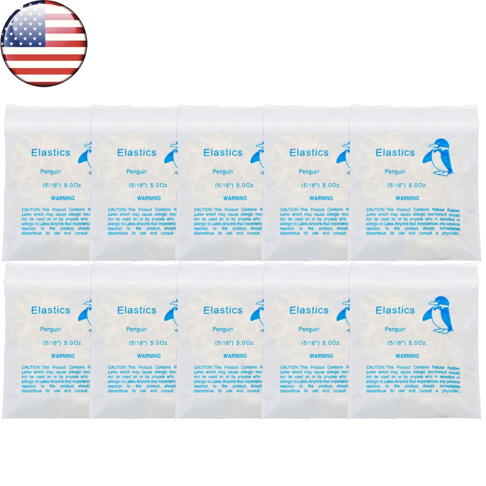 US Orthodontic Latex Elastics Dental Braces Rubber Bands 3.5/5.0/6.5 OZ Ortho