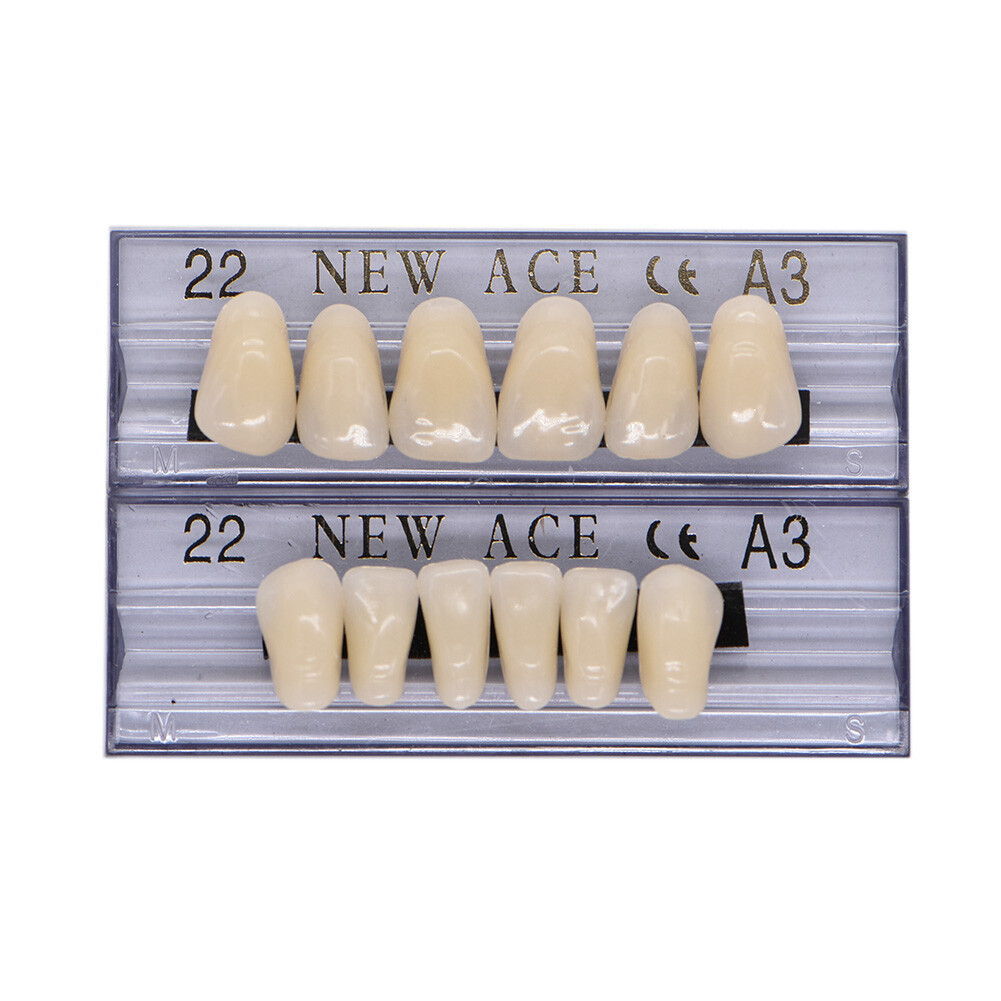 168PC Acrylic Resin Denture #22 Dental Upper Lower Shade A3 Teeth Set US