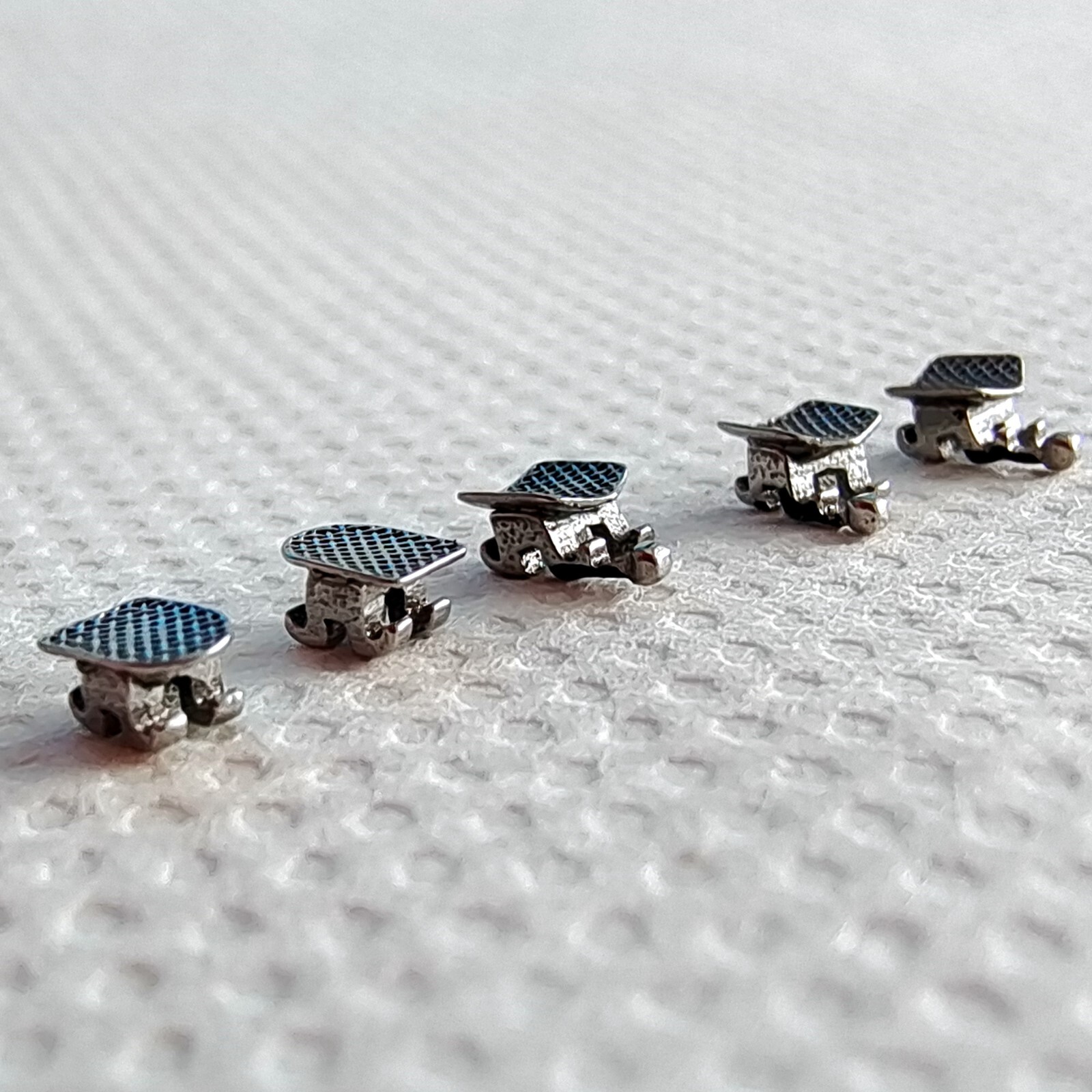 10 Packs Dental Orthodontic Metal Brackets Braces Mini Roth.022 Hooks 345