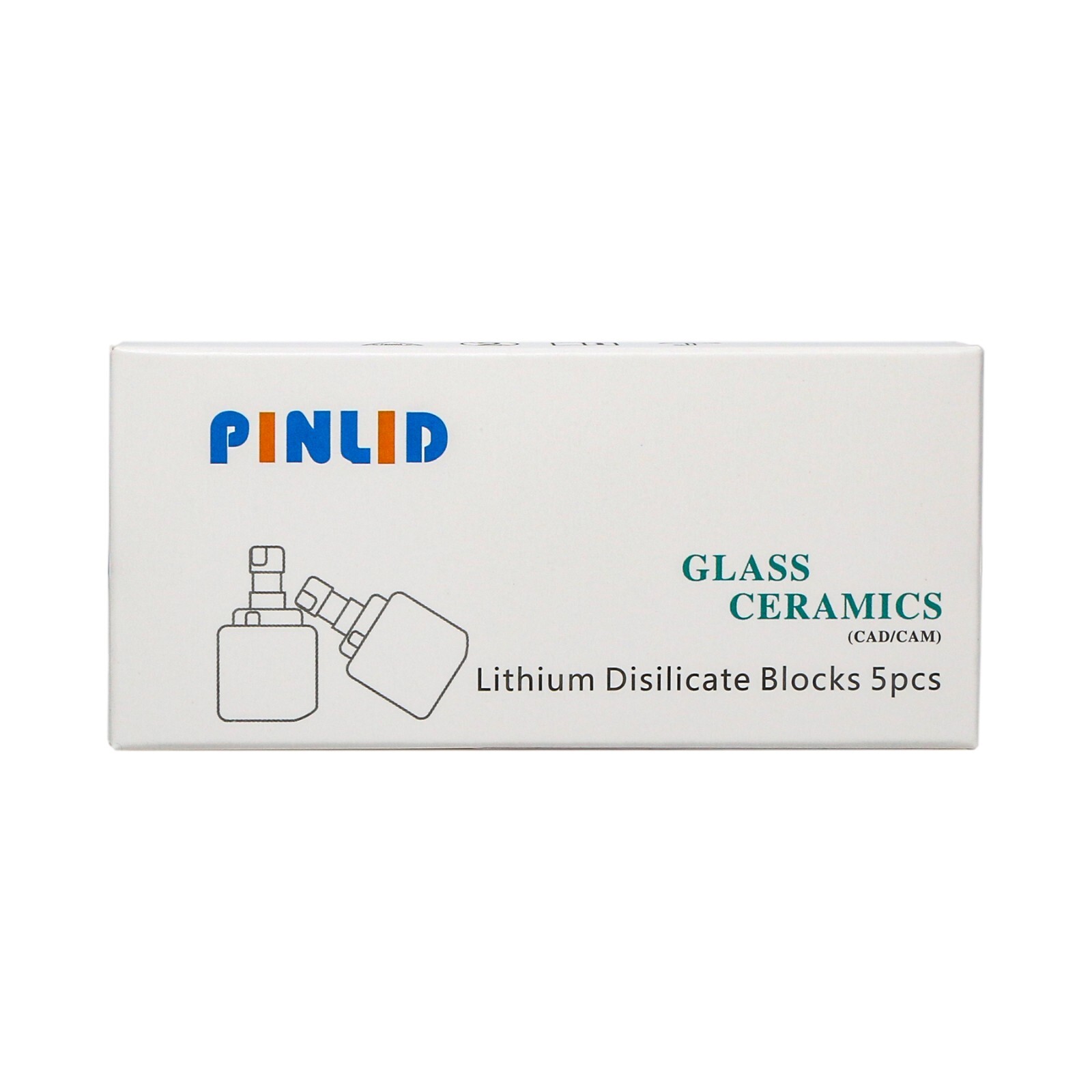 US 5pcs/Box Lithium Disilicate Blocks Dental Lab C14 LT Glass Ceramic CAD/CAM