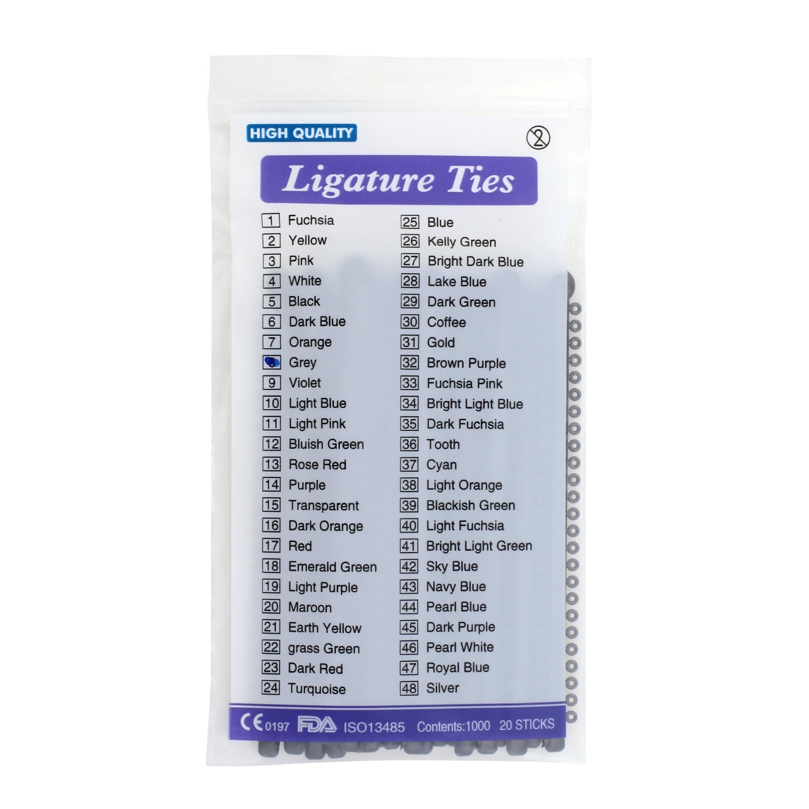 1000pc Orthodontic Ligature Ties Elastic Ligas Ortodoncia Rubber Bands Brackets