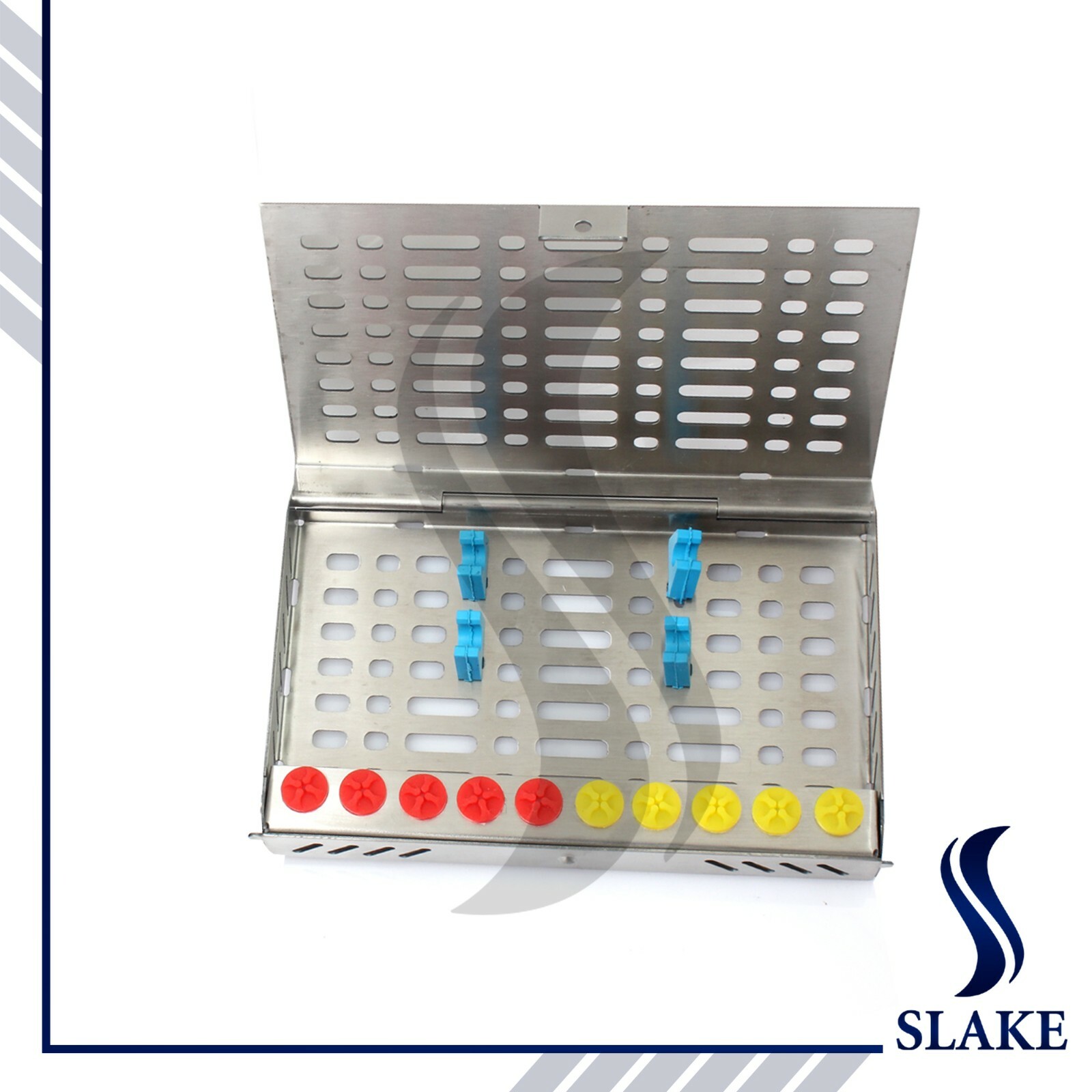 2 Sterilization Cassette Organizer Dental Instruments Bur Holder Implant