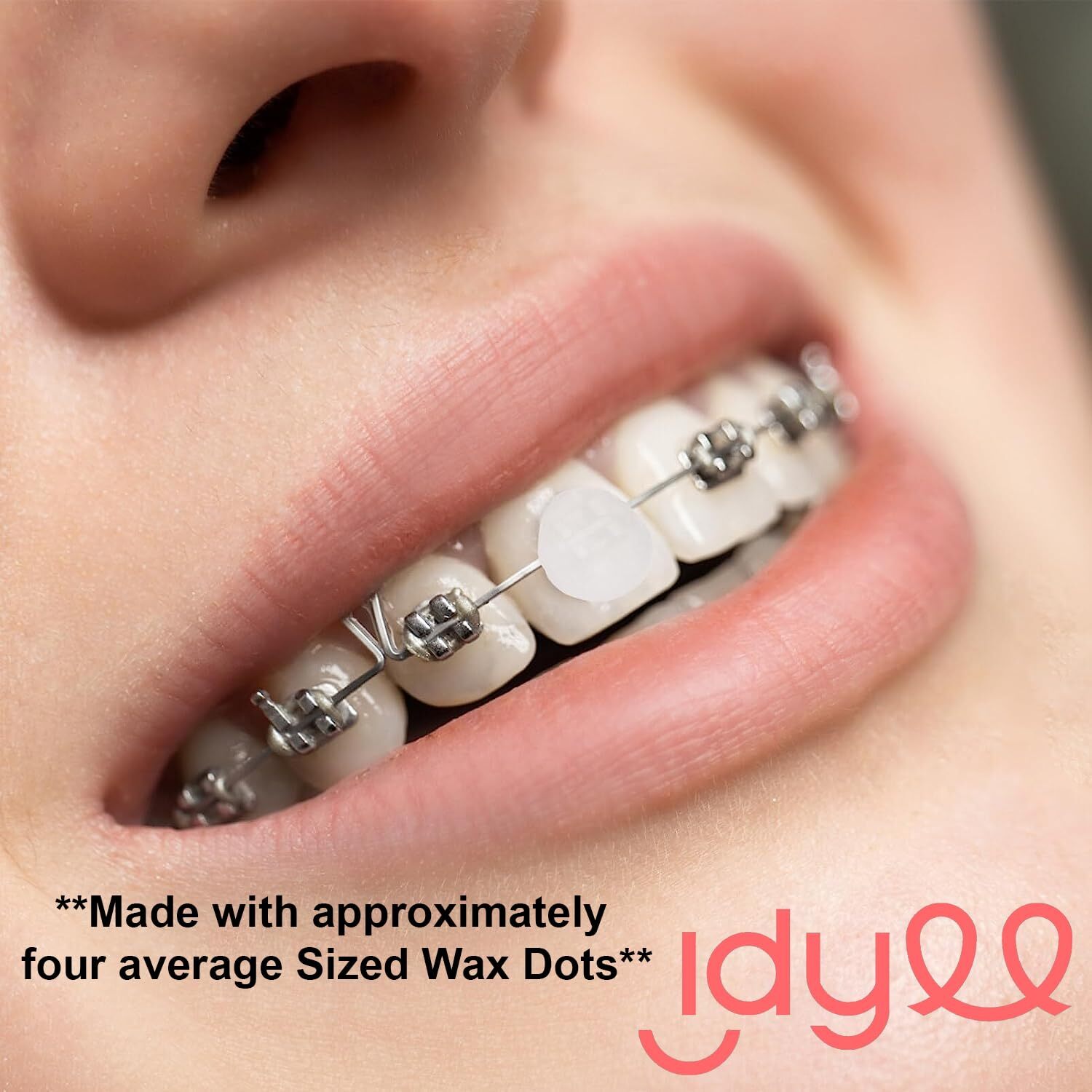 Orthodontic Wax for Braces Unscented Reusable Tin Food-Grade Mini Dots