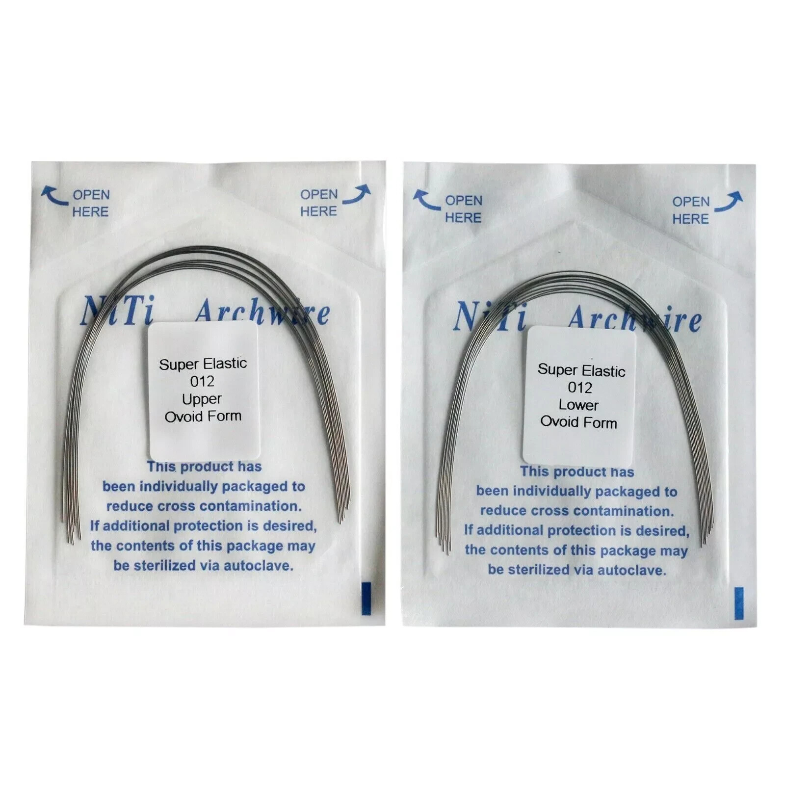 Dental Standard Braces 0.022 Roth Brackets+Ligature Ties 1000+NiTi Arch Wire