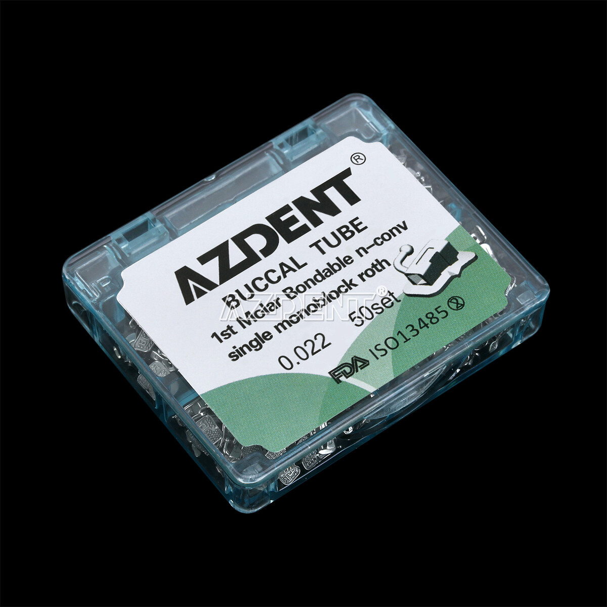 AZDENT Dental Orthodontic 1st Molar Buccal Tube Roth022 Bondable Monoblock U1/L1