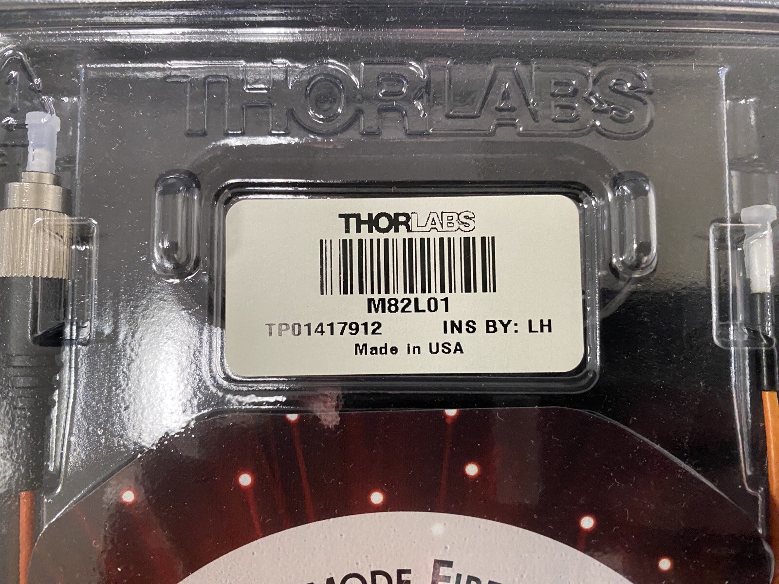 THORLABS 400µm Core 0.39 NA FC/PC to 2.5mm Ferrule Patch Cable M82L01 (1/pk)