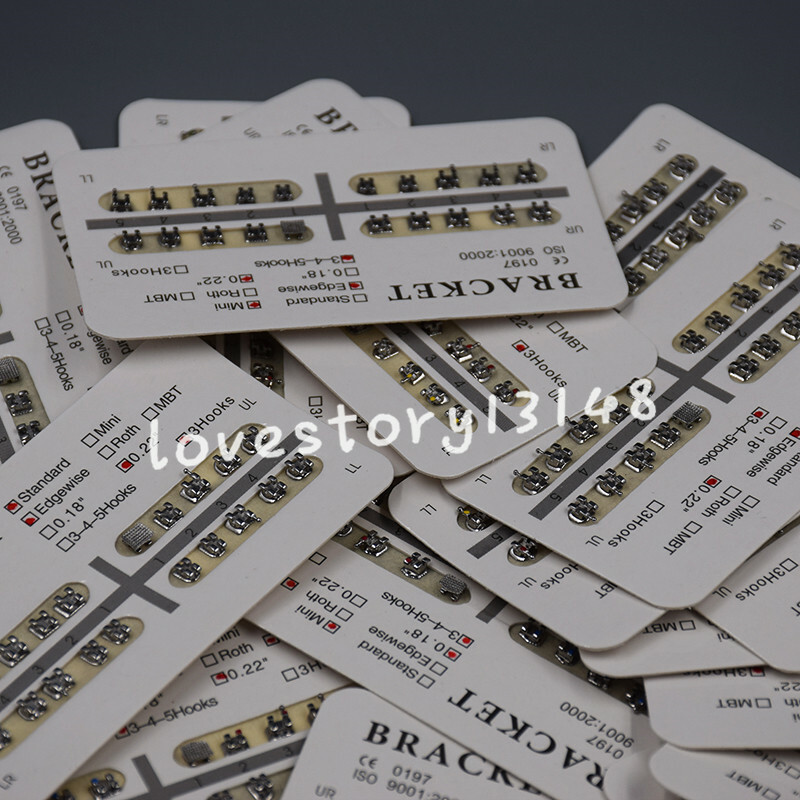 10/20/50 Packs Mini/Standard 018/022 Slot Dental Orthodontic Separable Brackets