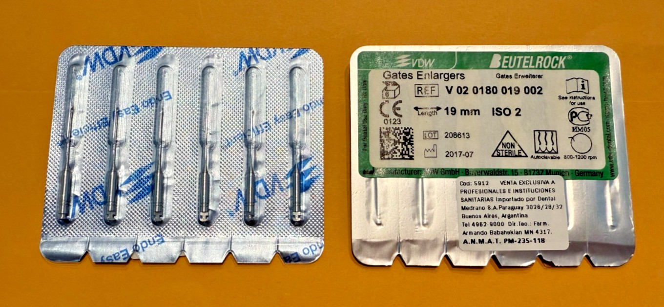 VDW Glidden Gates Endo Rotary Drills size 2 (5 x 6 pk) 30 units Germany