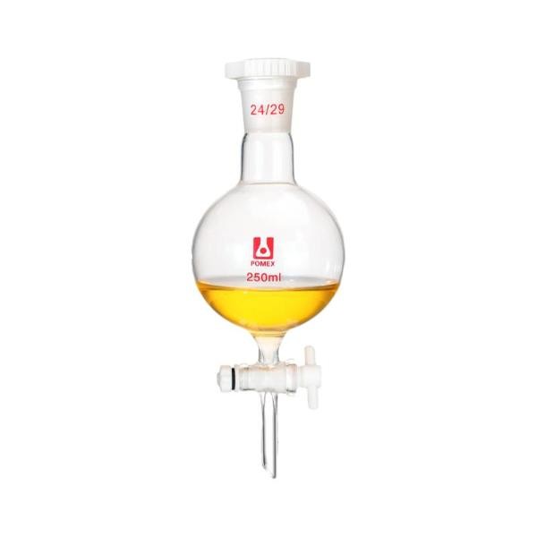 250ml-5000ml Spherical Separating Funnel Borosilicate Glass Lab Equipment ca