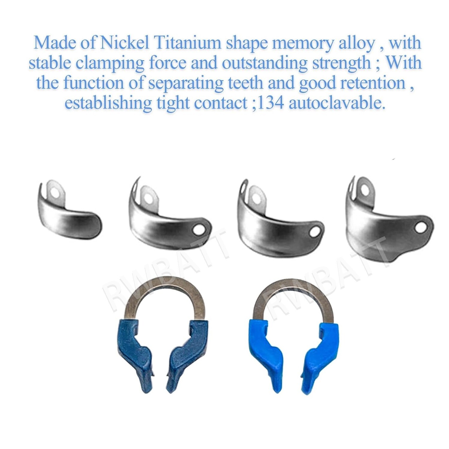 Dental Matrix Bands Ring Sectional Matrice Clamp Wedges Fit Palodent V3 System