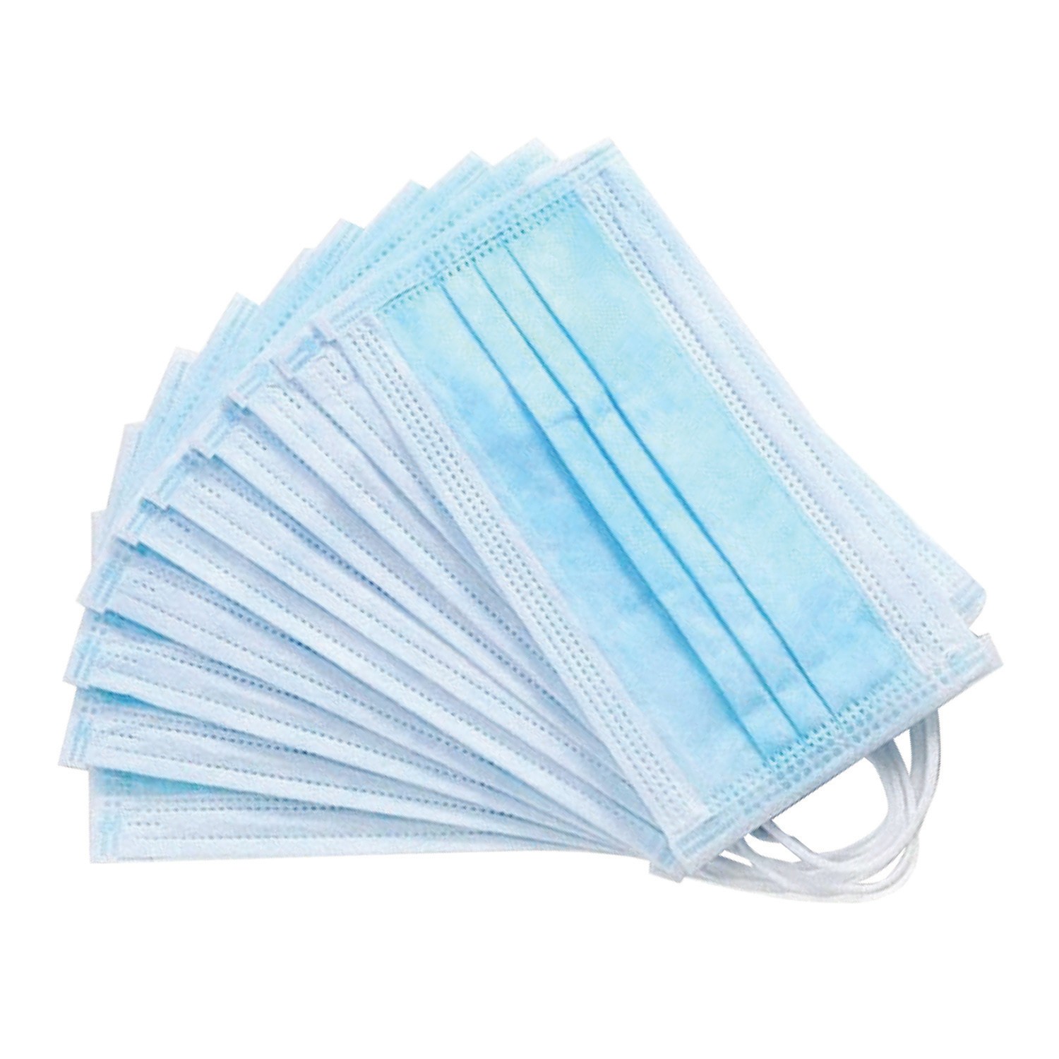 50 PCS Disposable Face Mask 3-Ply Non Medical Surgical Earloop Mouth Dust Cover