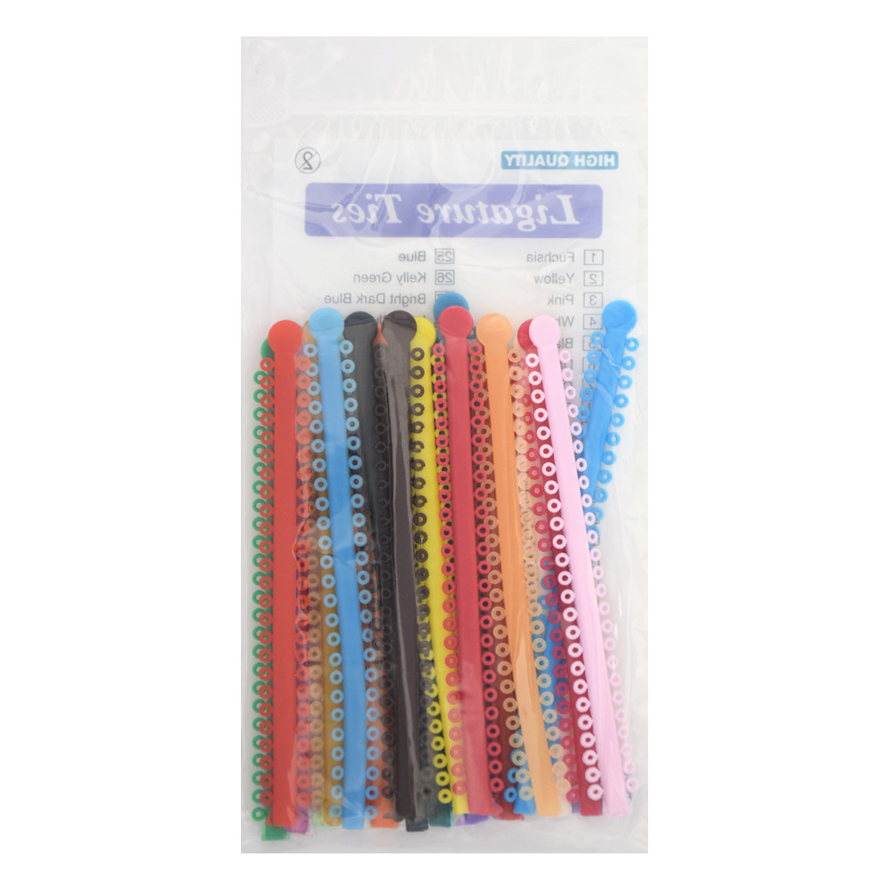 1000Pcs Dental Lab Orthodontic Treatment Ligature Ties Elastic Bands O-Rings Kit