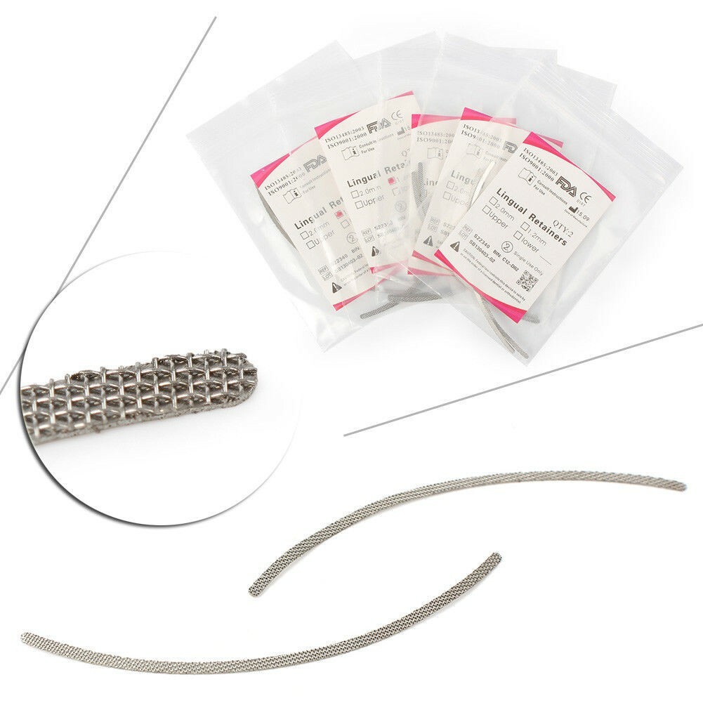 5 Bags Dental Orthodontic Lingual Retainers Mesh Base 1.2mm Universal Lingual
