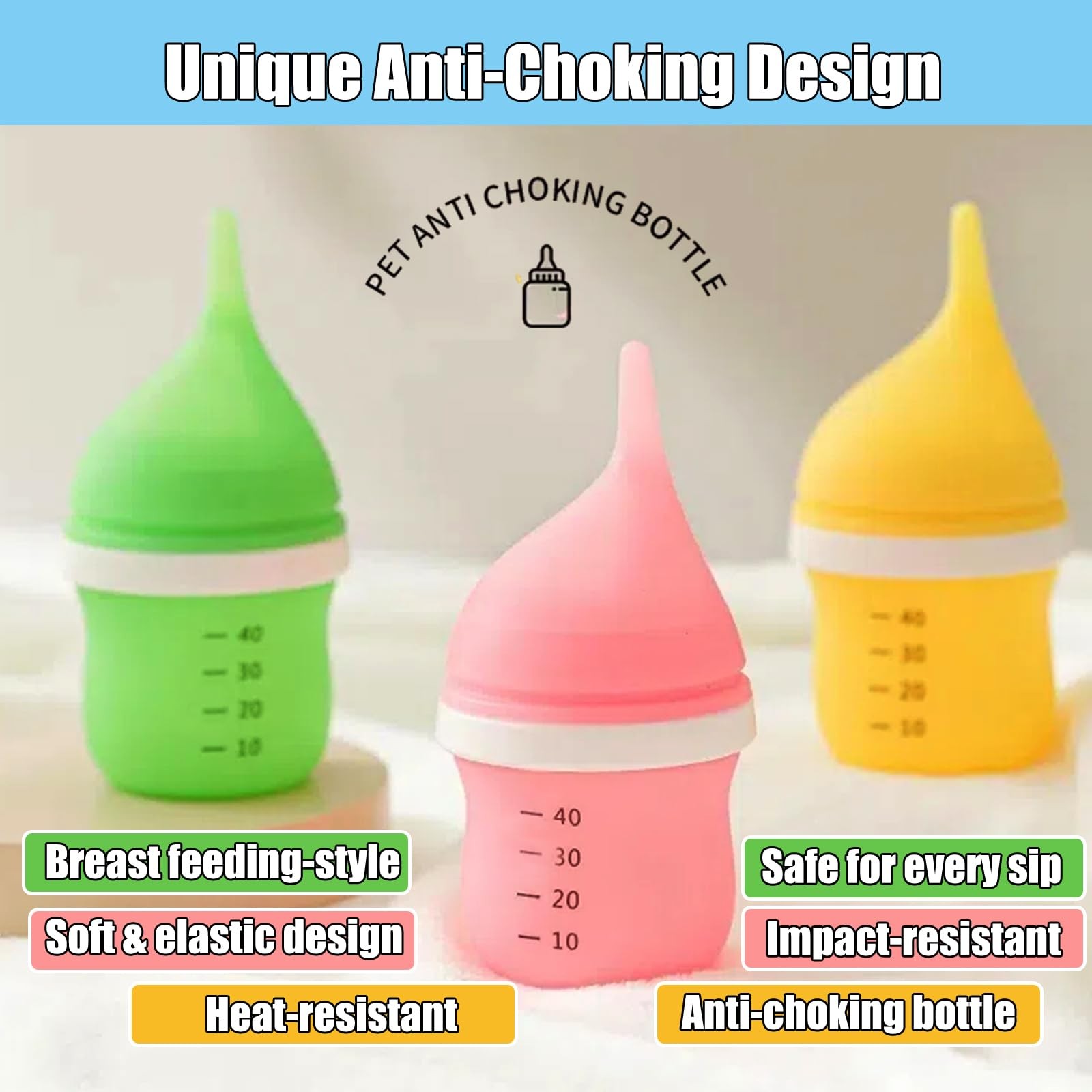 Kitten Bottles for Nursing,Puppy 1 Count (Pack of 1), Green